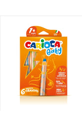 Carioca Jumbo 3 in 1 Bebek 6'lı Boya Kalemi